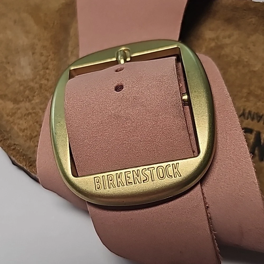 Birkenstock Madrid Big Buckle Pink Leather Left Sandal EU 35 Replacement Comfort